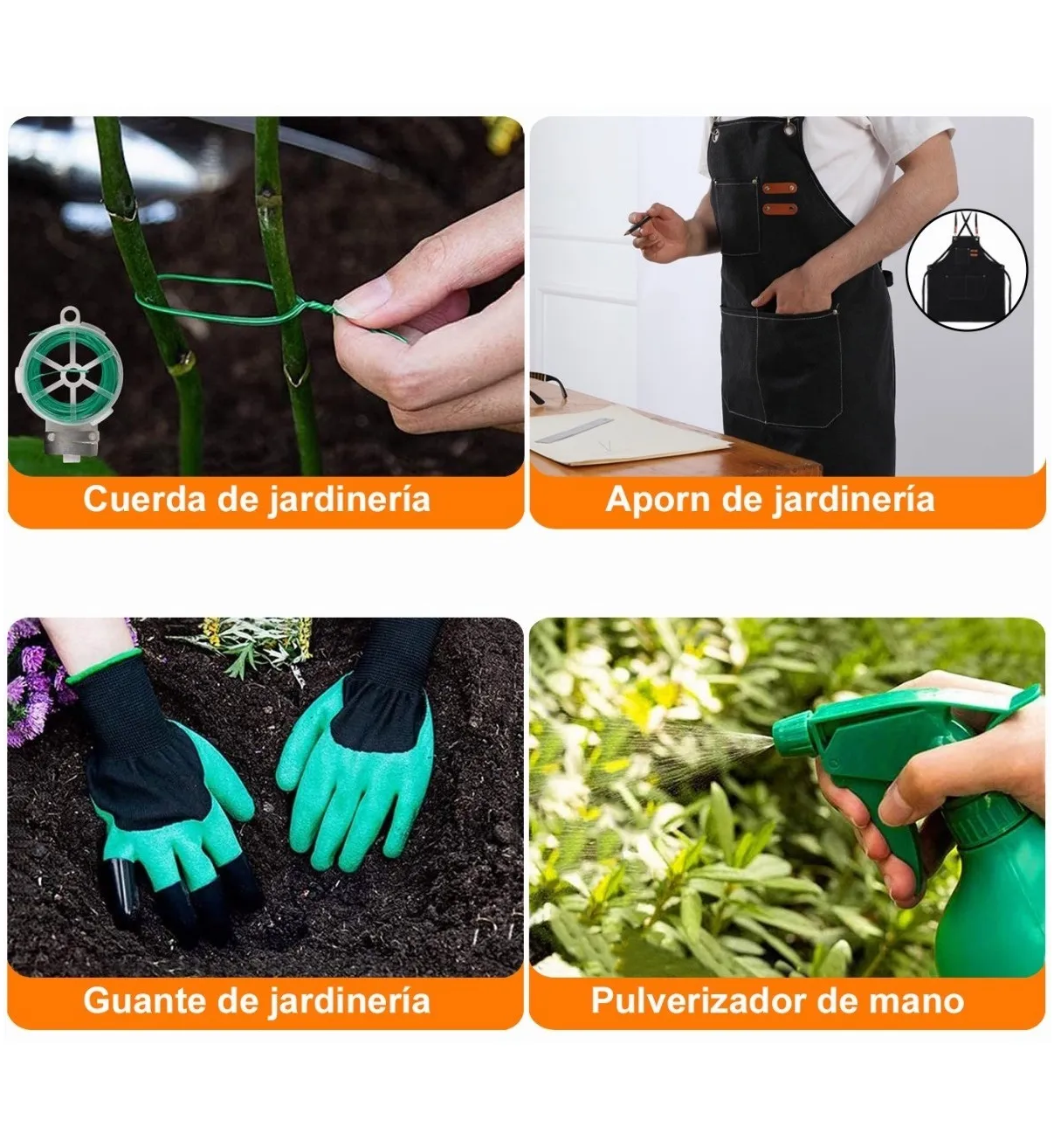 STANEW Herramientas de Jardín para niño, Kit de jardín, Regalo de jardinería, Incluye Cubos, Delantal, Guantes, Pala de Mano, Rastrillo