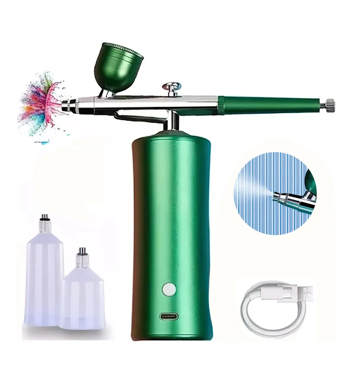 Pintura Verde Perla Para Aerógrafo Hobbynox – 60 Ml De Color Perlado HN24090