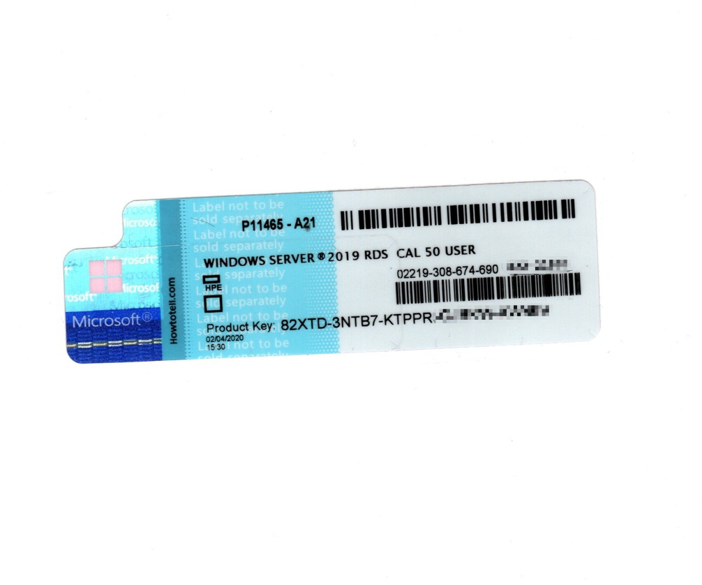 Windows Server 2019 Standard Retail Físico + 50 RDS Cal para Windows ...