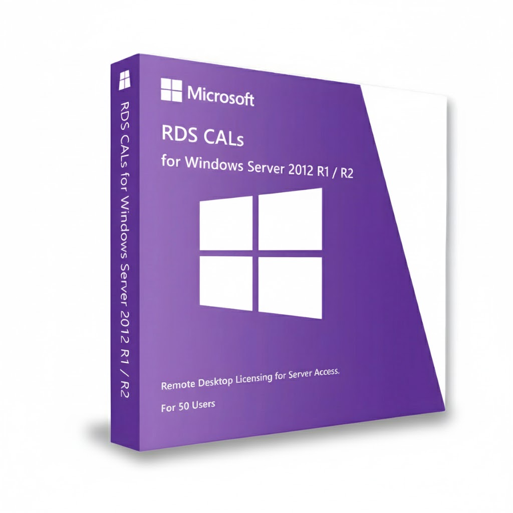 50 CALS y RDS Para Windows Server 2012 Standard