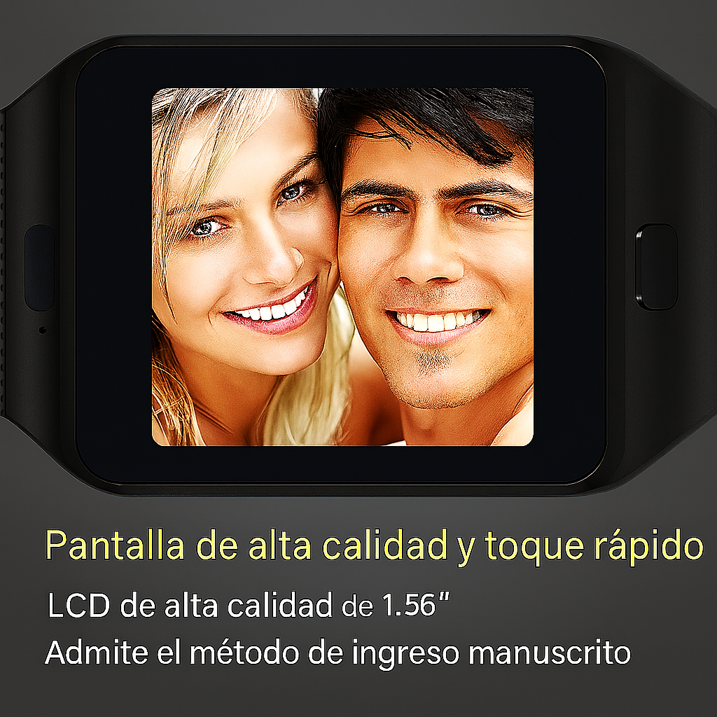 Smartwatch Dz09 Con Bluetooth, Cámara, Cronometro, Llamadas - Reloj Inteligente Negro