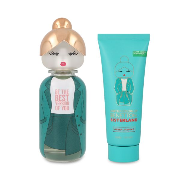 SET BENETTON SISTERLAND GREEN JASMINE 2PZS