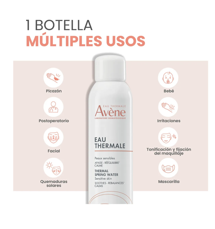 Agua Spray Agua Termal Avène Para Pieles Sensibles de 150mL