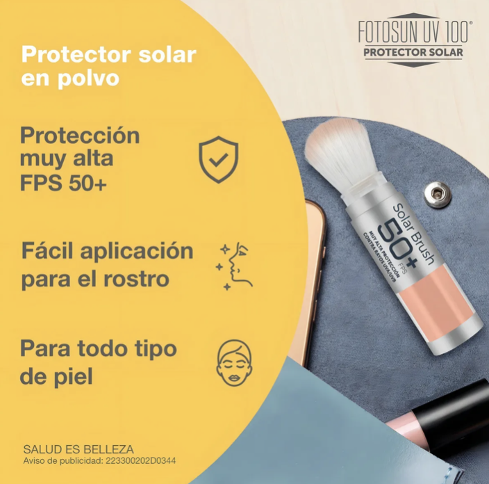 Protector Solar Facial En Polvo Con Brocha Fotosun Uv 2-pack