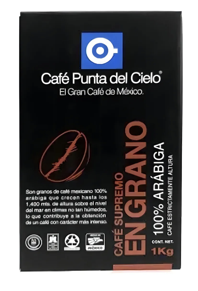 Café De Grano Tostado Punta Del Cielo 1kg Cosecha Premium