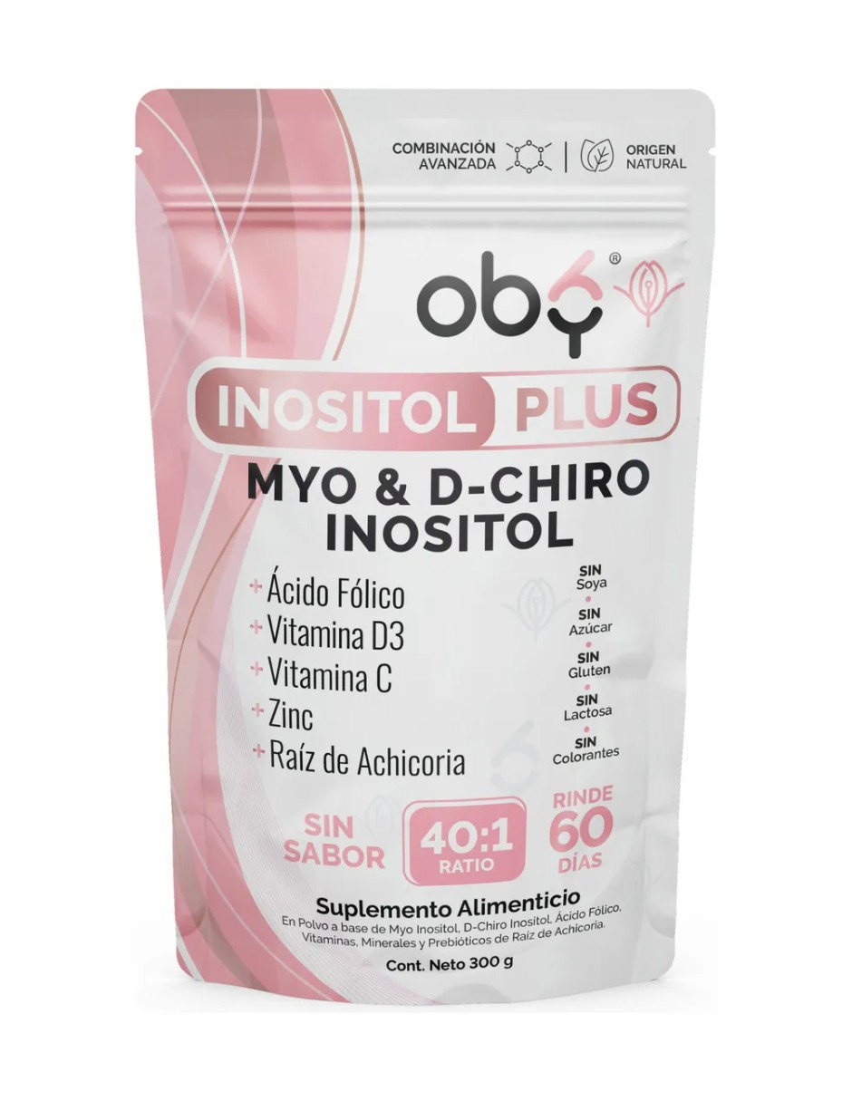 2 Oby Inositol Puro 40:1 Myo Inositol Y D-Chiro Inositol + Vitaminas ...
