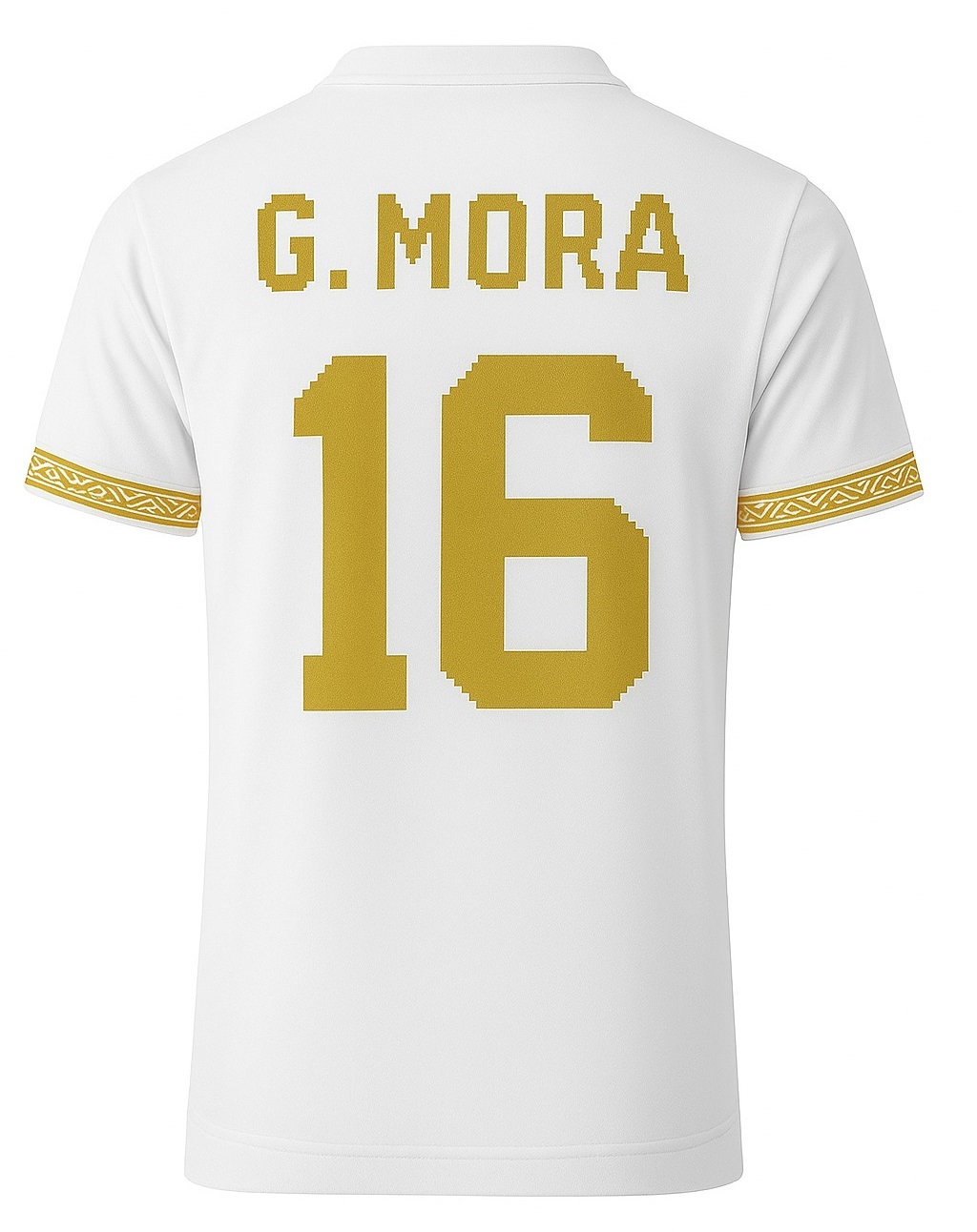 Increible! Jersey Playera Gilberto Mora 16 Edicion Especial Blanco Oro