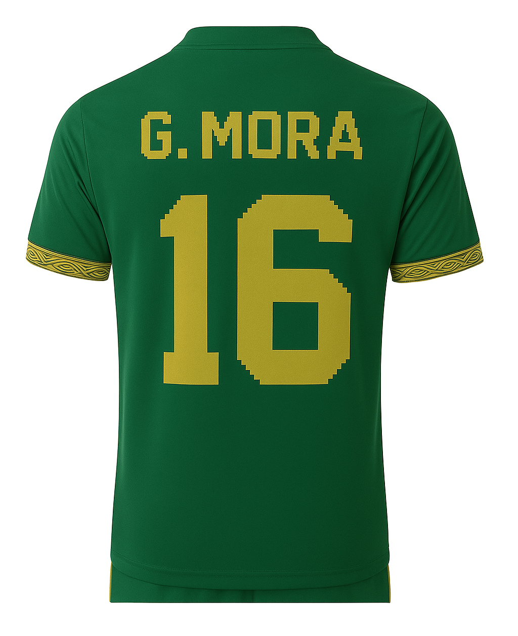 Increible! Jersey Playera Gilberto Mora 16 Edicion Especial Verde Oro