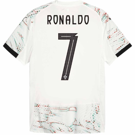 Jersey Playera Cristiano 7 Blanco Visita 2025  Talla XL