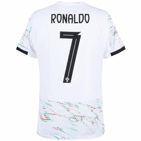 Jersey Playera Cristiano 7 Blanco Visita 2025  Talla S