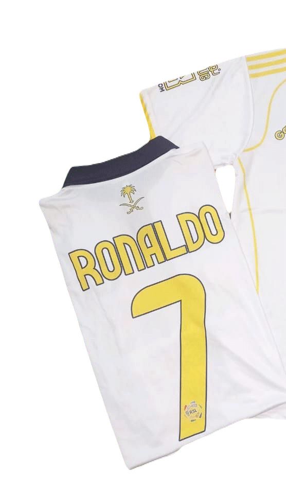 Jersey Playera Cristiano 7 Arabia Blanco Visita 2026  Talla  M