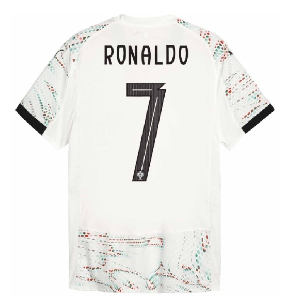 Jersey Playera Cristiano 7 Blanco Visita 2025  Talla XL