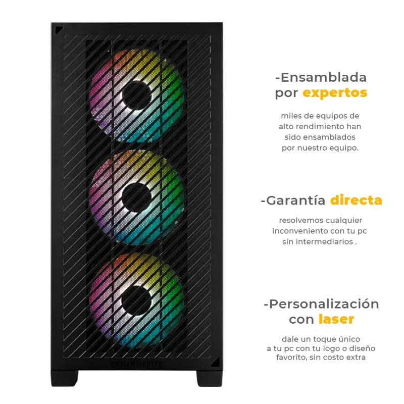 Zaya - Ryzen 5 8400F, RX 7600 8GB GDDR6, 16GB RAM DDR5, 1TB M.2 NVME, Wifi 6, Enfriamiento Líquido 240mm