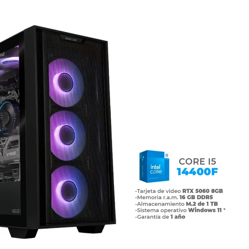 Zen - Core i5 14400F, RTX 5060 8GB, 16GB RAM DDR5, 1TB M.2 NVME