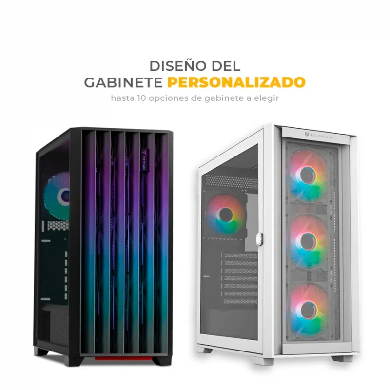 Leviatan V3 - Core i7 14700F, RTX 3050 6GB, 16GB R.A.M. DDR5, Enfriamiento Líquido 240mm, Sin Wifi