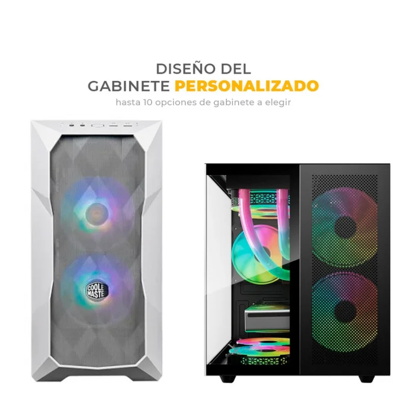Nitro - Ryzen 7 5700, RTX 5050 8GB, 32GB RAM DDR4, 1TB M.2 NVME, Wifi 5, BT, Enfriamiento Líquido 240mm