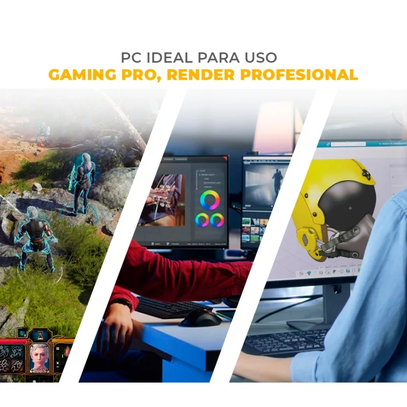 Gen - Core i7 14700F, RTX 5070 12GB Video, 32GB RAM DDR5, 1TB M.2 Nvme, Enfriamiento Líquido 240mm