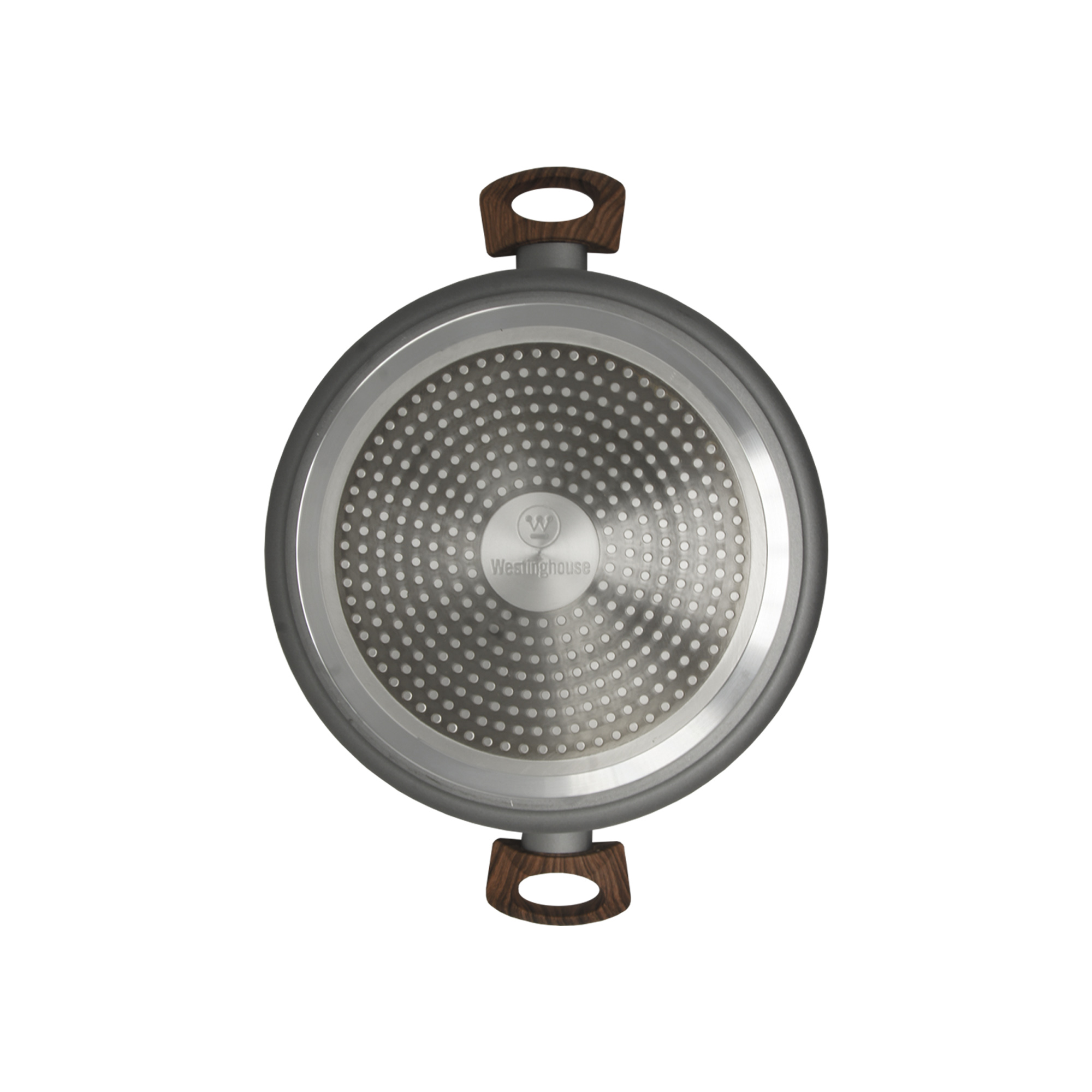Westinghouse Cacerola Antiadherente de Mármol Gris Madera 24 cm / 4.3 L (WCCC0032024MBB)