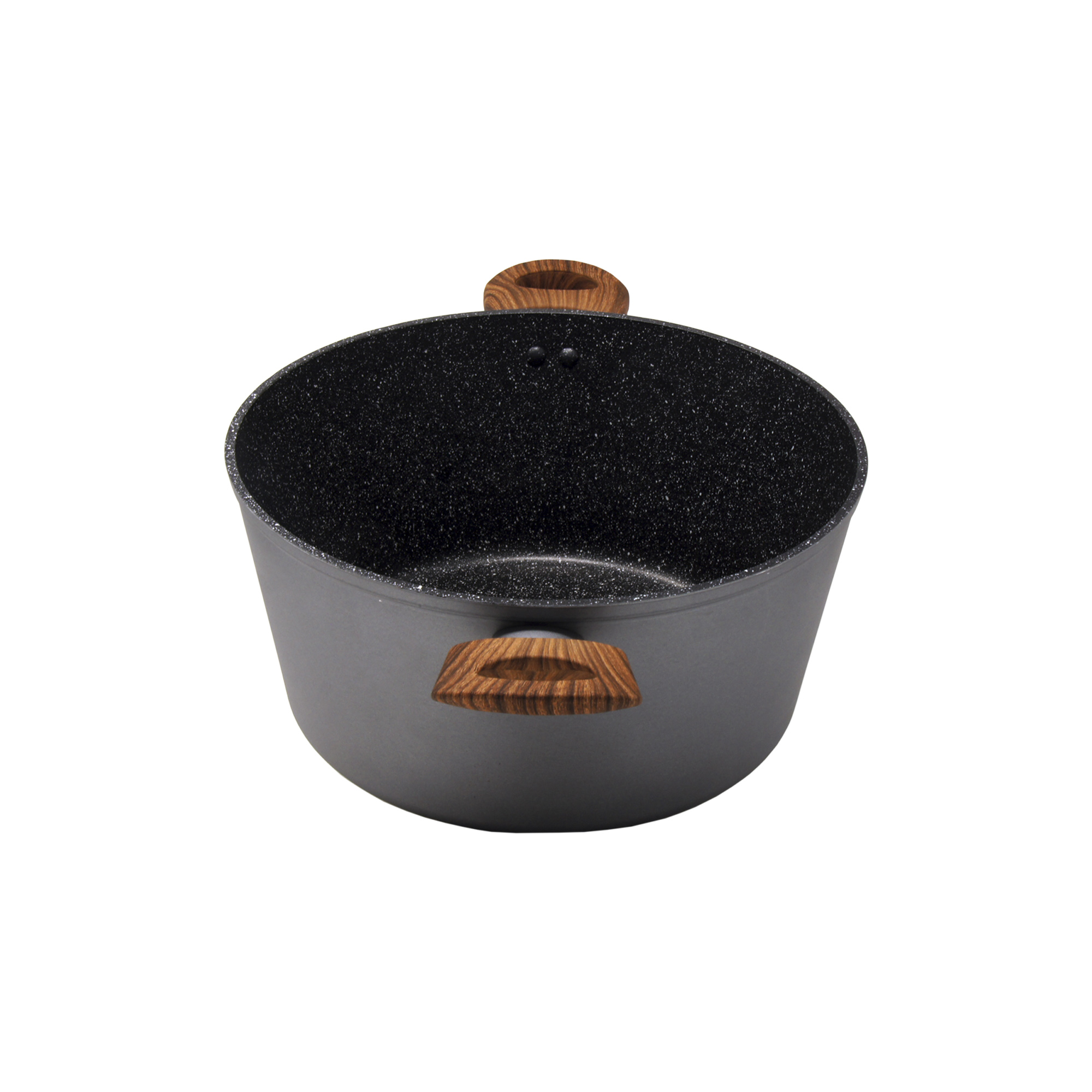 Westinghouse Cacerola Antiadherente de Mármol Gris Madera 24 cm / 4.3 L (WCCC0032024MBB)