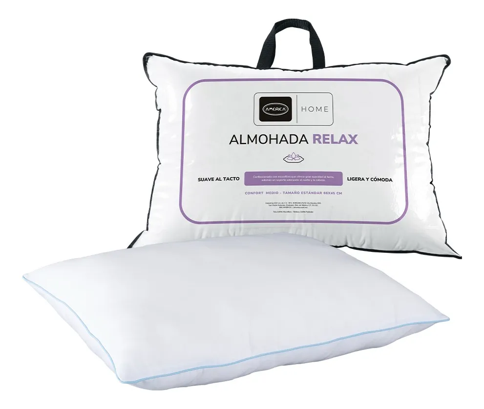 Almohada de Microfibra Relax America Home Hipoalergénica 