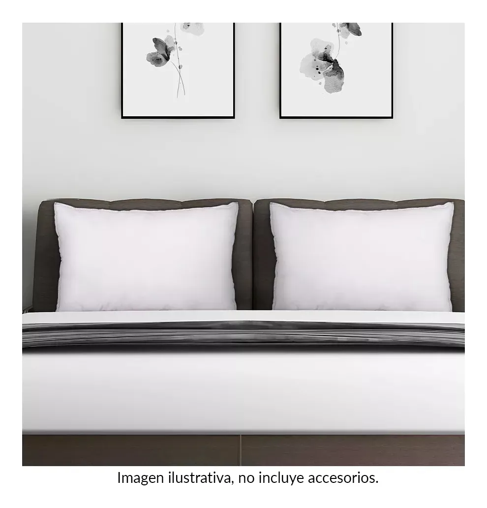 Almohada America Home Viena Microfibra Confort Medio Tamaño Estándar Hipoalergénica