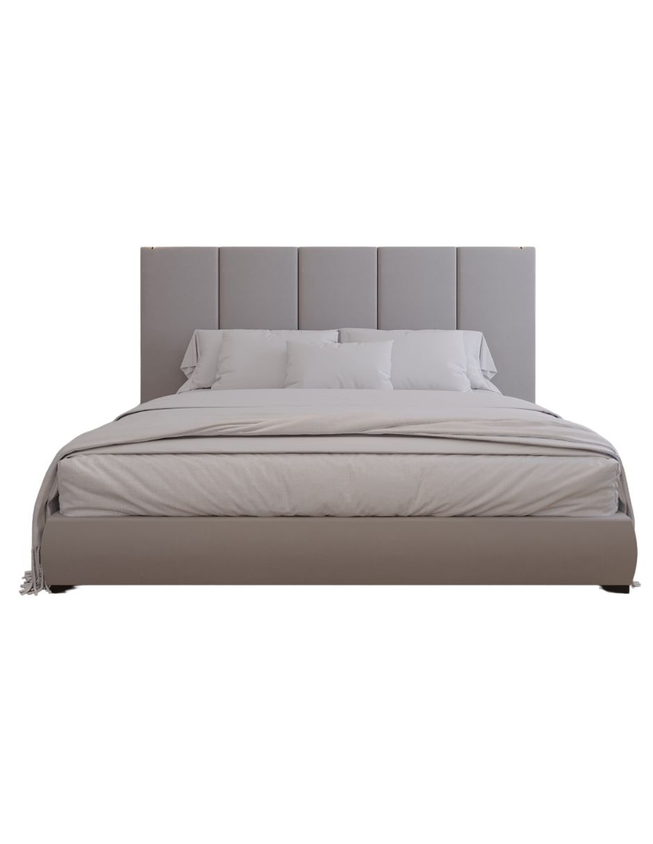 Cama King Size MODERN LUXURY HOLLAND VELVET 120 x 60. Tapiceria de Calidad Superior,  Reforzado con angulos de Acero