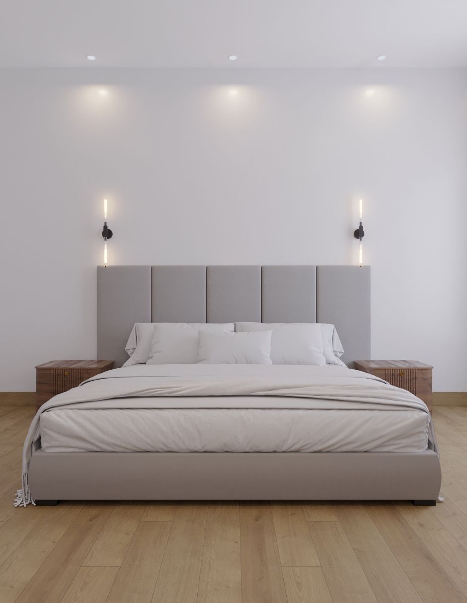 Cama King Size MODERN LUXURY HOLLAND VELVET 120 x 60. Tapiceria de Calidad Superior,  Reforzado con angulos de Acero