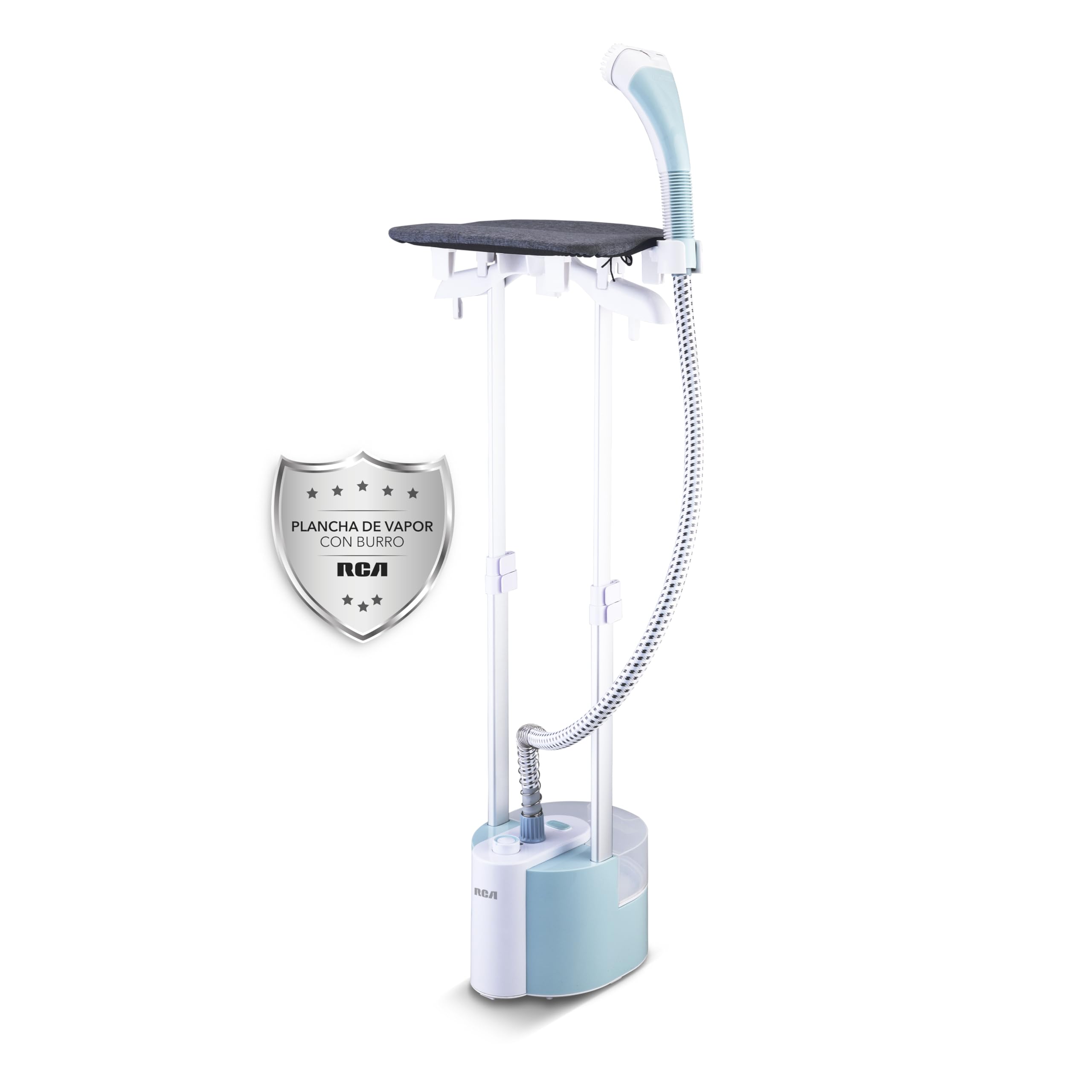 RCA Plancha de Vapor Vertical con Burro RC-932, Capacidad 1800 ml.
