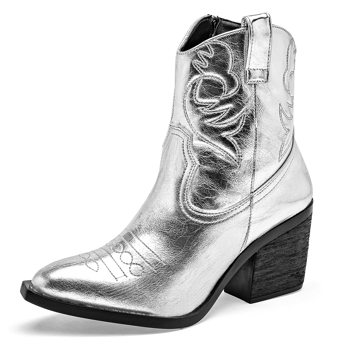 BOTA VAQUERA MUJER LADY ONE CA7511 PLATA
