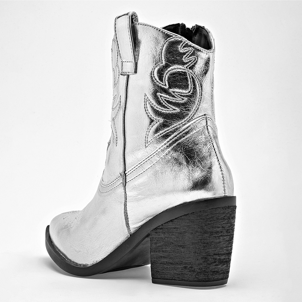 BOTA VAQUERA MUJER LADY ONE CA7511 PLATA