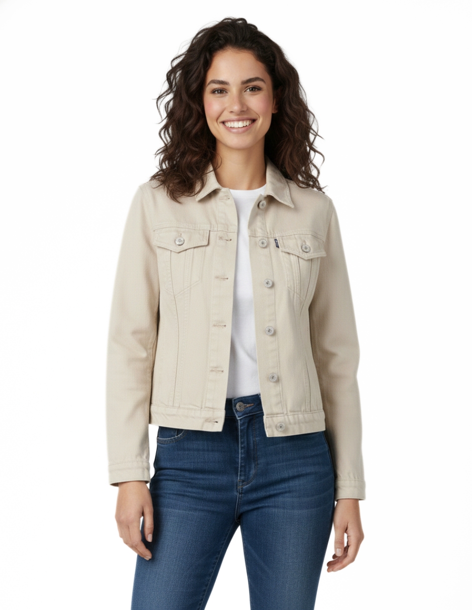CHAMARRA BÁSICA BEIGE INDICUM MUJER