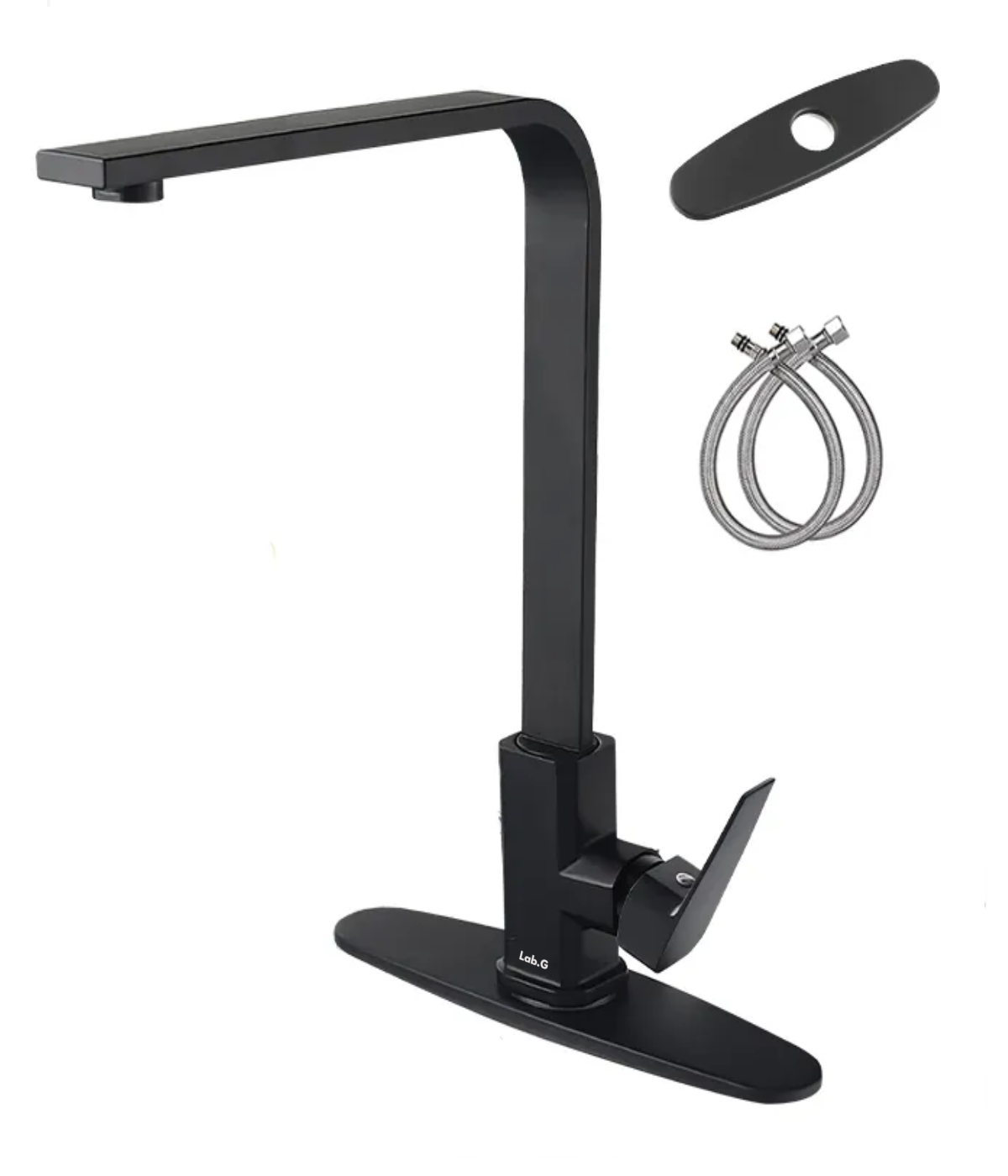 Llave Mezcladora Para Fregadero Grifo Monomando Cocina Color Negro