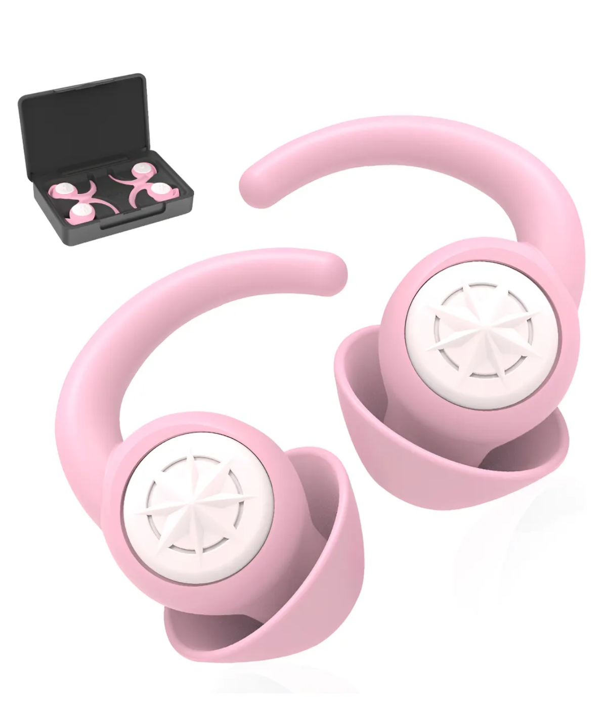 Tapones Para Oídos Antirruido | 45dB Reducción, 4 Tamaños Incluidos, Lavables Y Reutilizables, Para Dormir Y Concentrarse