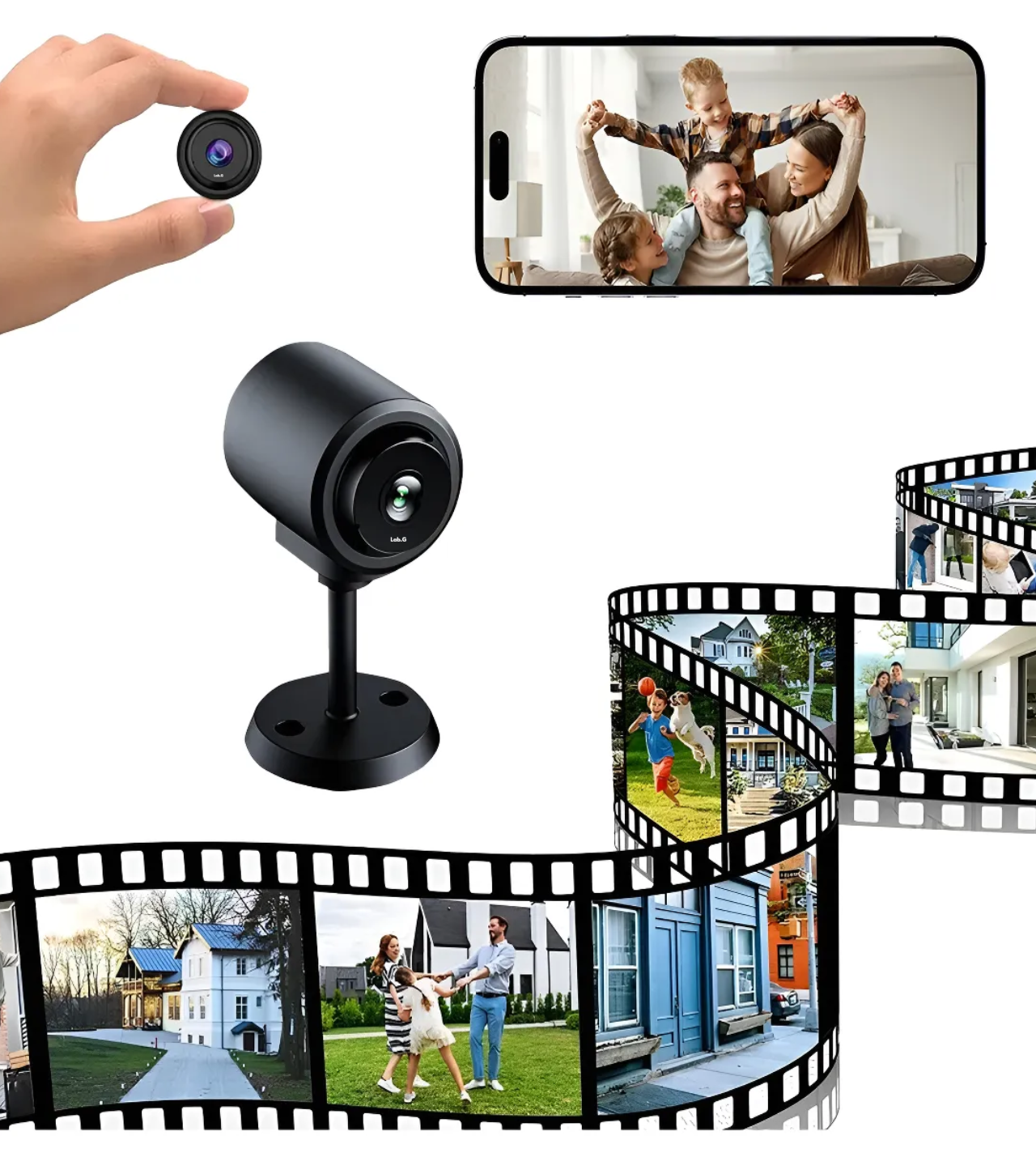 Mini Cámara 3mp Espía Hd Wifi Cámaras De Seguridad