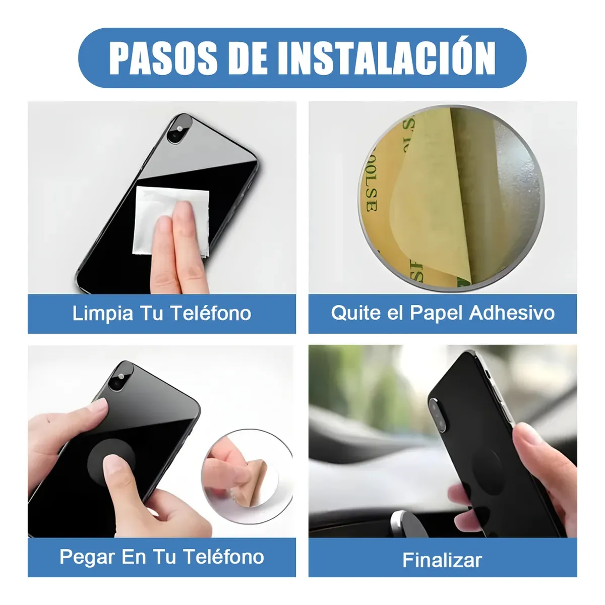 Disco De Placa De Metal De 30mm, Pegatina Autoadhiva Para Soporte Magnético De Teléfono De Coche, Accorios De Soporte Magnético De Placa De Metal - AliExprs - Foto 8