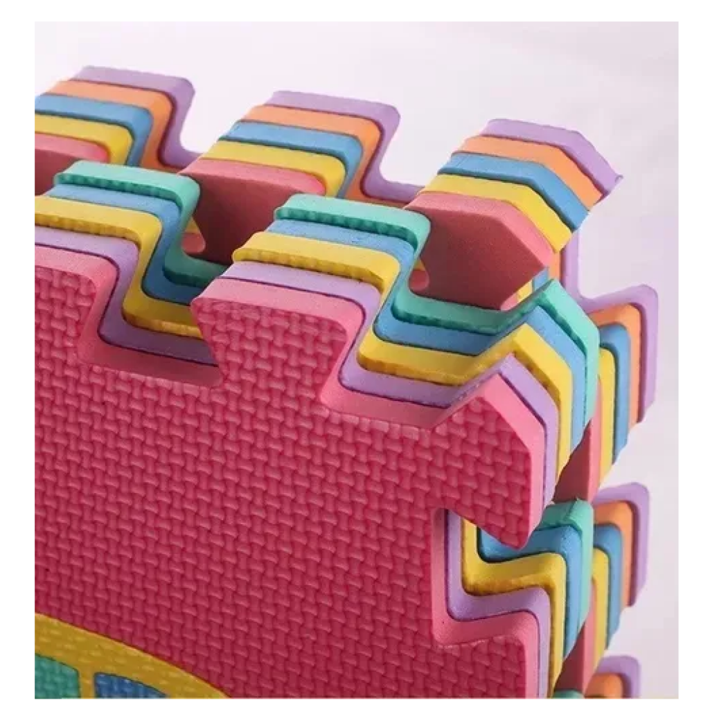 20 Piezas Para Piso Foamy Tapete Didáctico Gateo Bebe Juegos Frutas