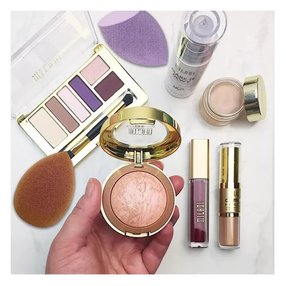 Kit Esponja De Maquillaje Caja De 8 Piezas Rosa