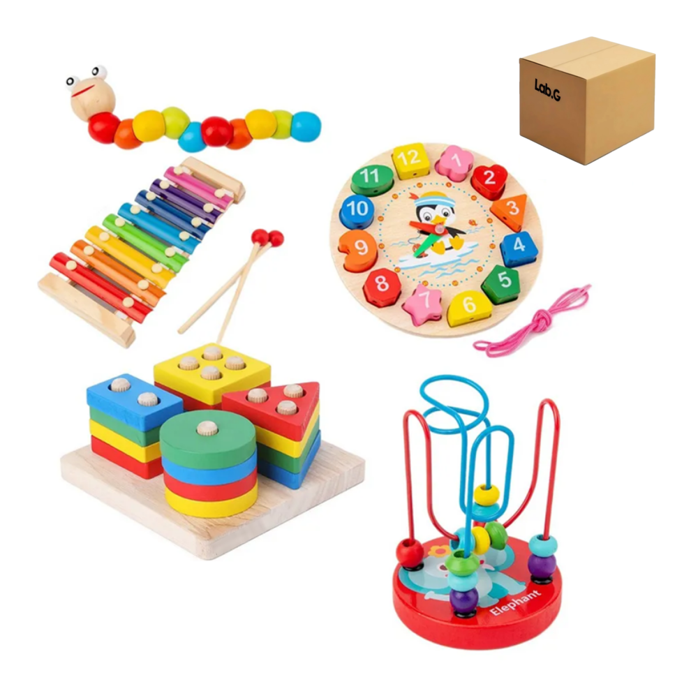 Paquete Didáctico Infantil Estimulación Temprana 5 Piezas