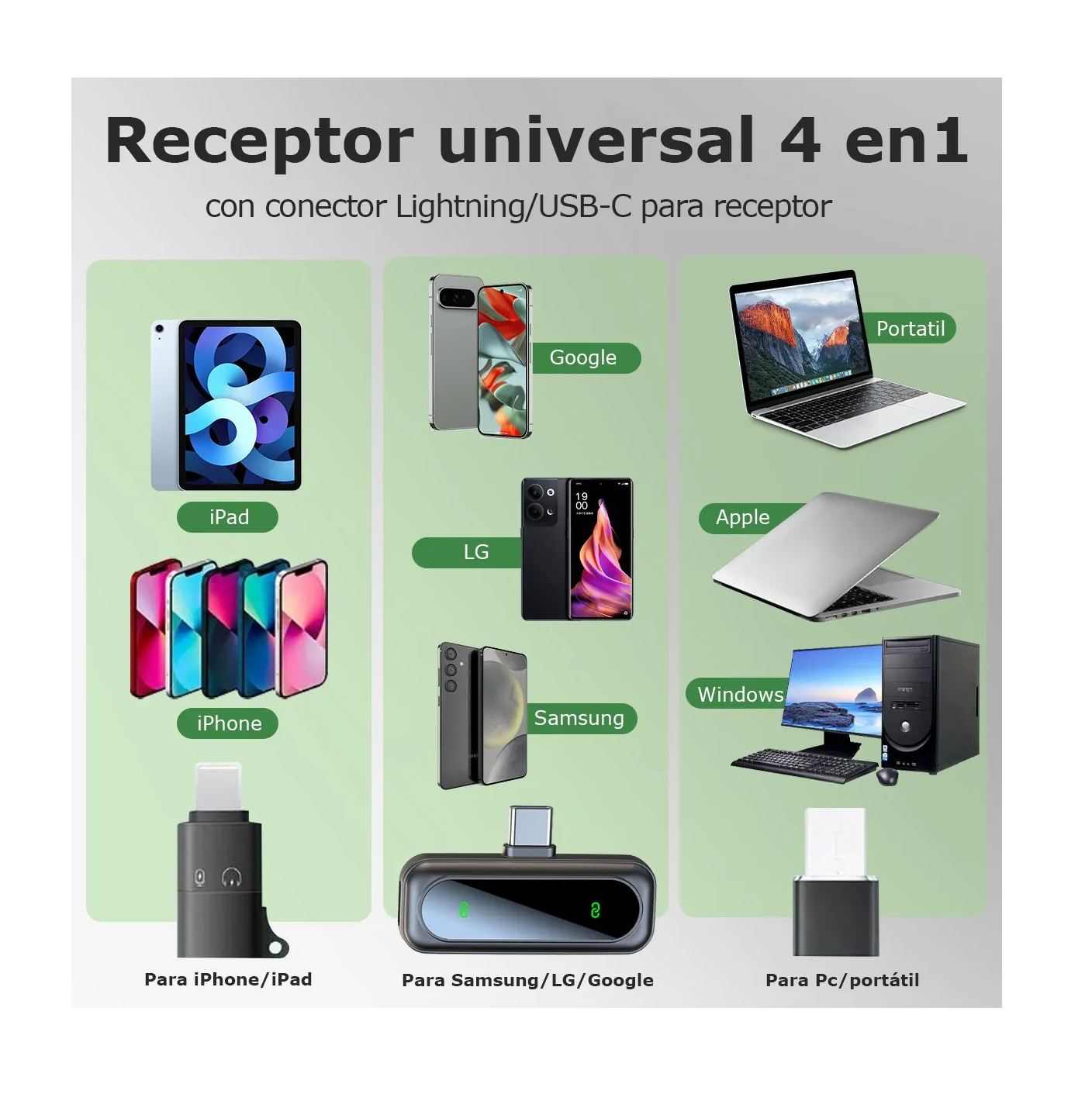 Micrófono Solapa Inalámbrico Cancelación De Ruido Negro