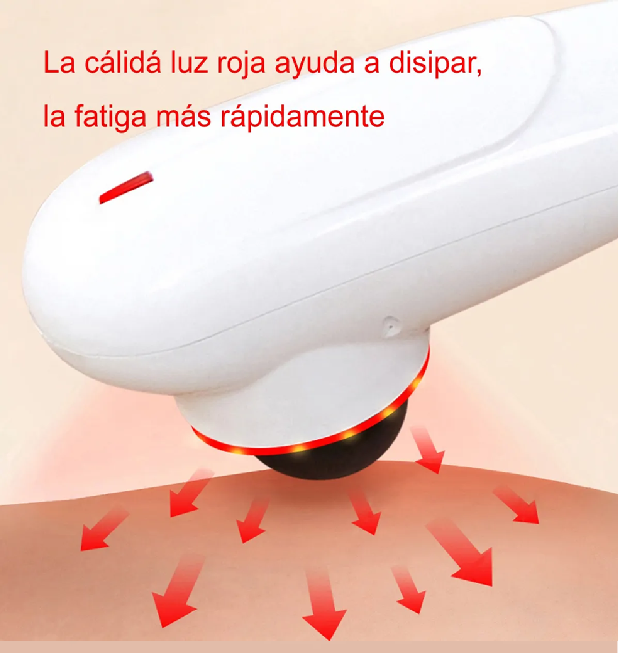 Masajeador Eléctrico Portátil Genérico - Cuello, Cabeza Blanco