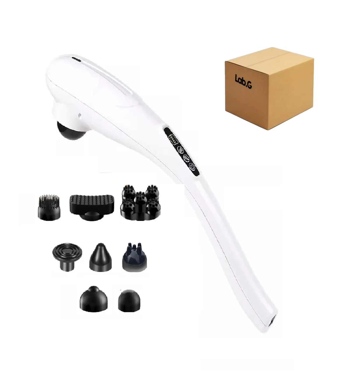 Masajeador Eléctrico Portátil Genérico - Cuello, Cabeza Blanco