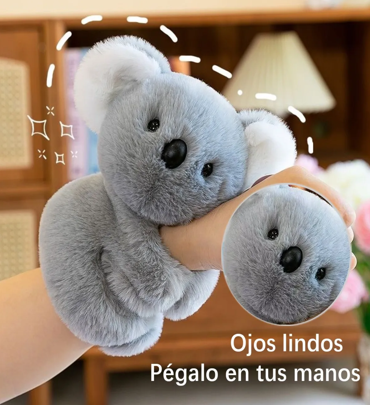 1pcz Pulsera Koala Peluche Gris