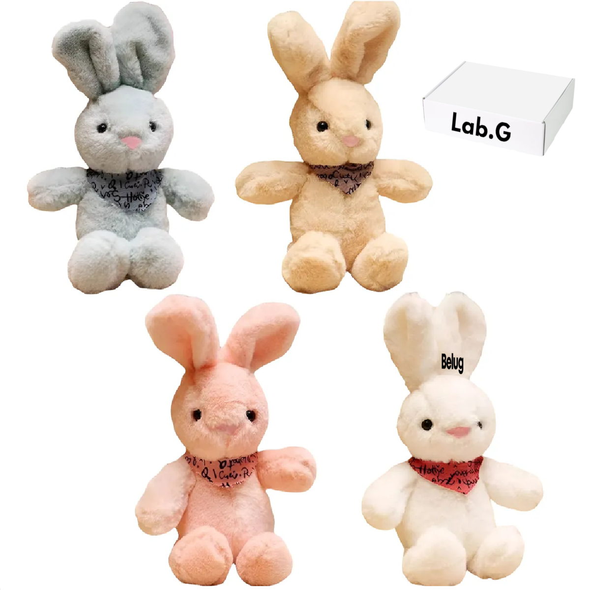 4pc Peluche De Rabbit 30Cm 