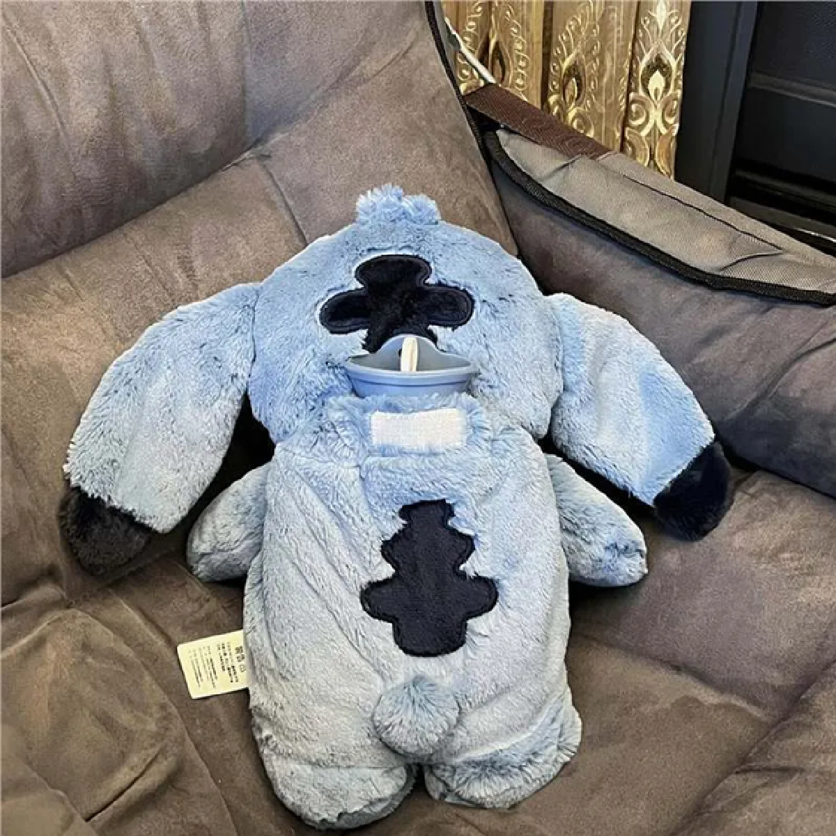 Stitch Bolsa De Agua Caliente Peluche 2pz Azul