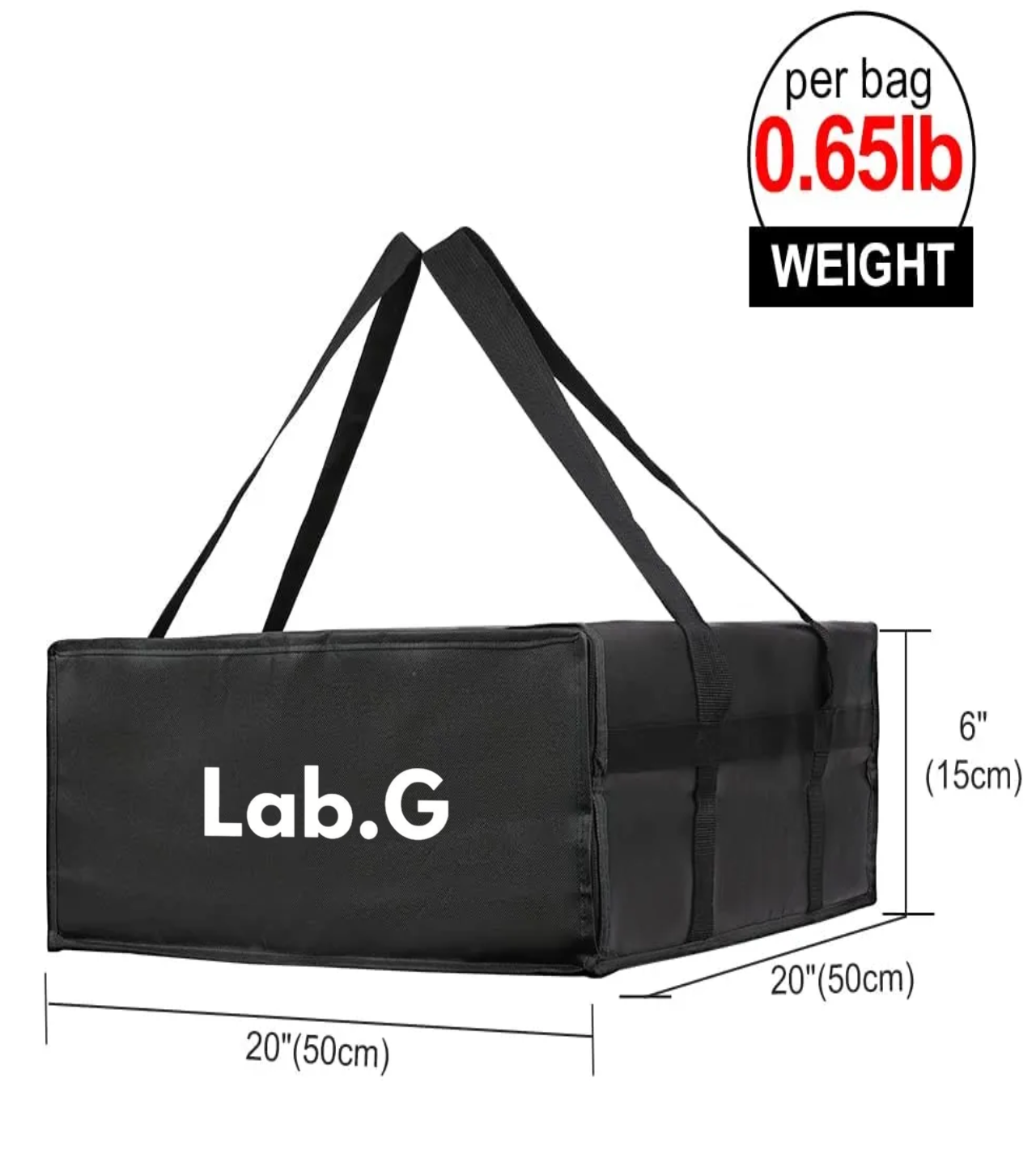 Bolsas De Pizza Para Entrega 50*50*15cm Negra