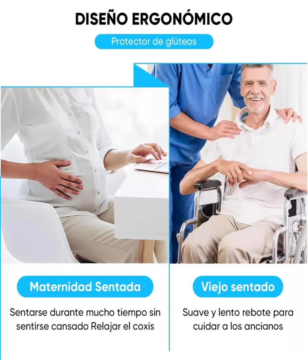 Dona Ortopédica Para Hemorroides Coxis Y Almoadas Maternidad Gris