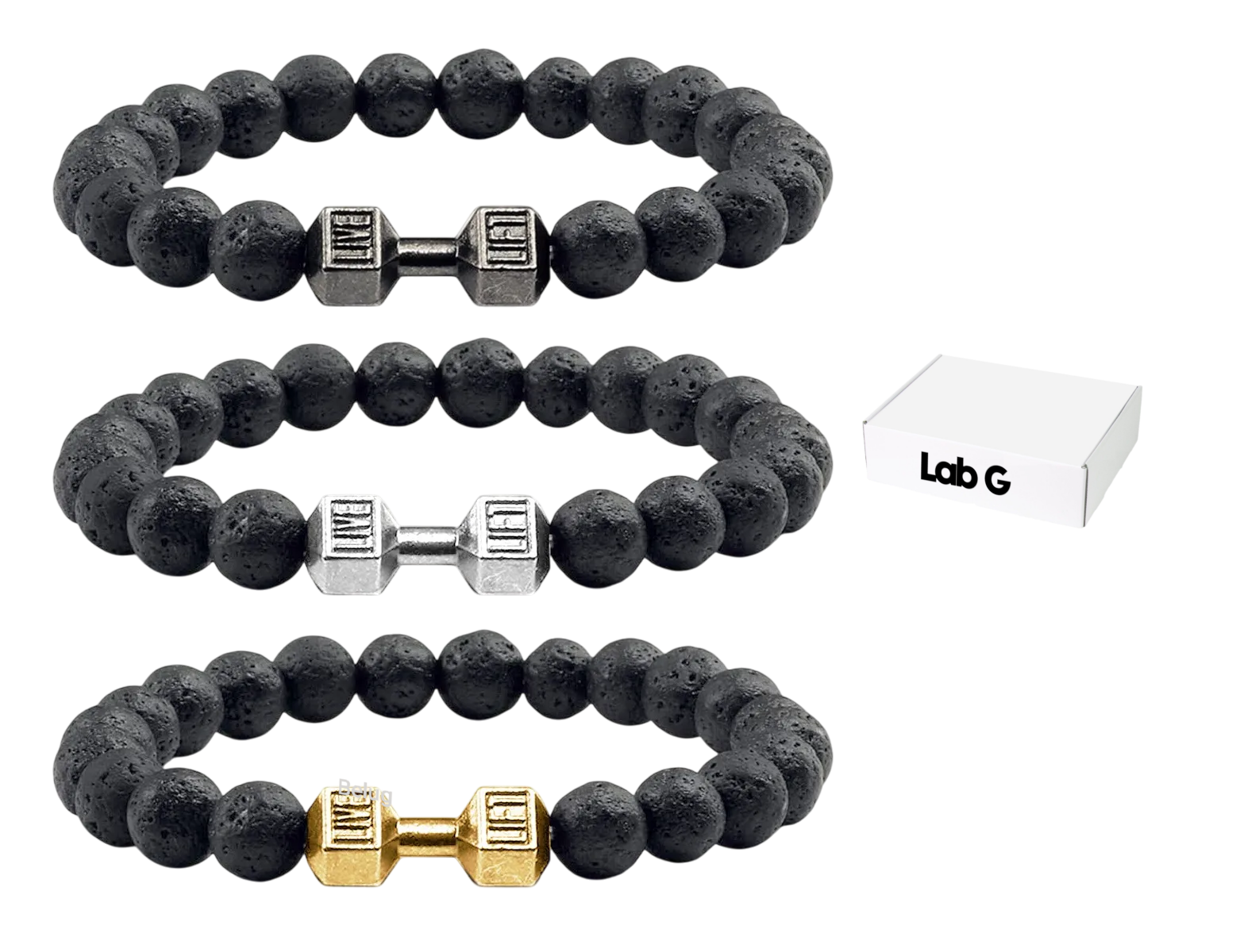 3pzs Pulseras Gym Mancuerna Pesa Fitness Para Hombre Y Mujer