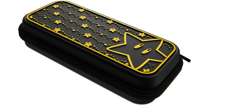 Estuche Rígido PDP BDL 500-224-STGD para Nintendo Switch y Switch Lite, Negro y Amarillo.