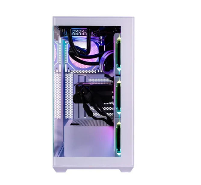 Gabinete Naceb NA-0637B, Midi-Tower, ATX/Micro-ATX/Mini-ITX, USB 3.0, sin Fuente, 4 Ventiladores Instalados, Blanco. 