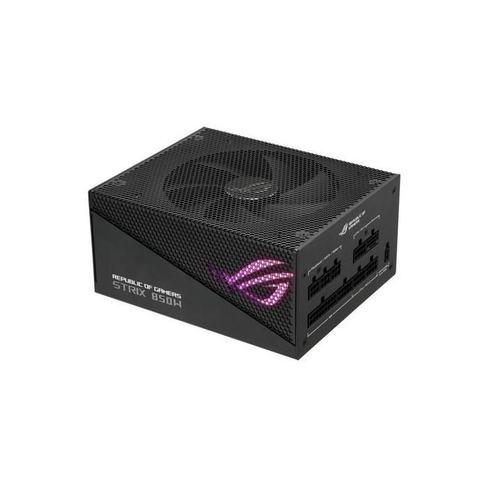 FUENTE DE PODER ASUS ROG STRIX 850W AURA GAMING GOLD 80 PLUS ATX.